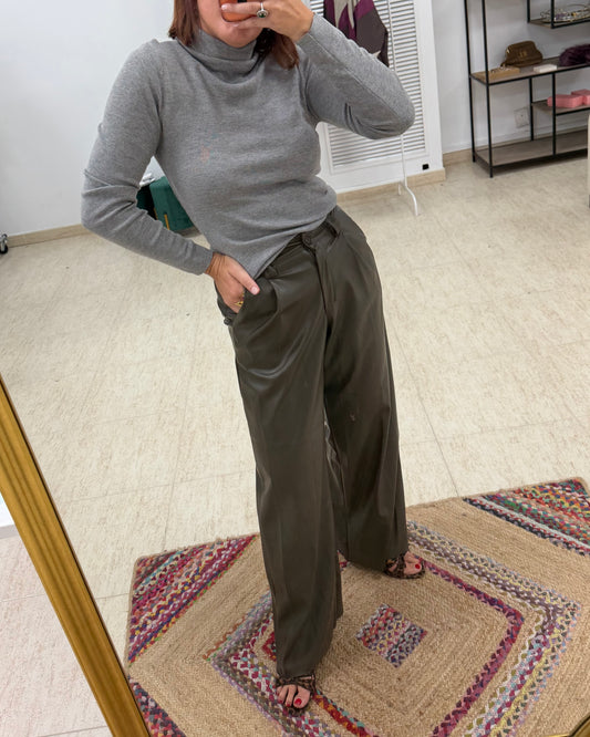 Eco piel pantalón